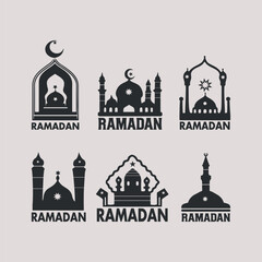 Modern Mosque Silhouette bundle, mosque vector bundle, mosque silhouette artwork, modern mosque graphics, Vector Art,
Ramadan Mubarak, mosque for Eid vector,