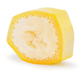 banana slice isolated on a white background
