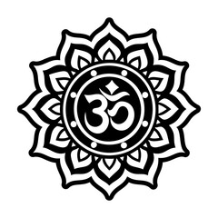 Obraz premium A glyph style icon of religious symbol