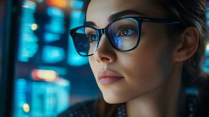 A data scientist engages in big data analysis, querying vast datasets through artificial intelligence, machine learning, and neural networks to drive innovation