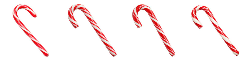 Fototapeta premium Set of Isolated Candy Cane on White