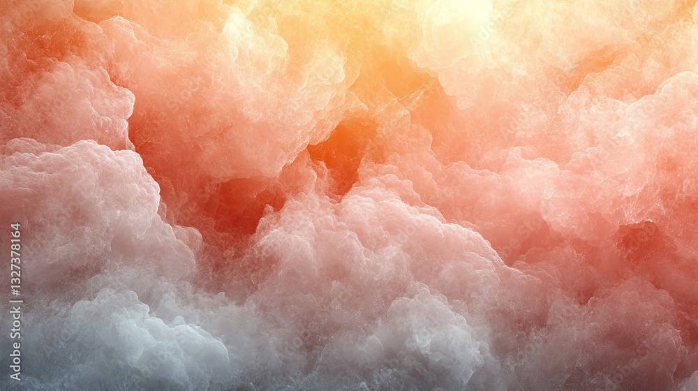 Poster abstract fiery cloudscape background, vibrant colors, possible use in graphic design