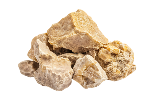 Closeup Ambergris Pile on Black Background for Perfume Making and Aromatic Ingredient