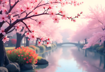 Fototapeta premium cherry blossom in spring