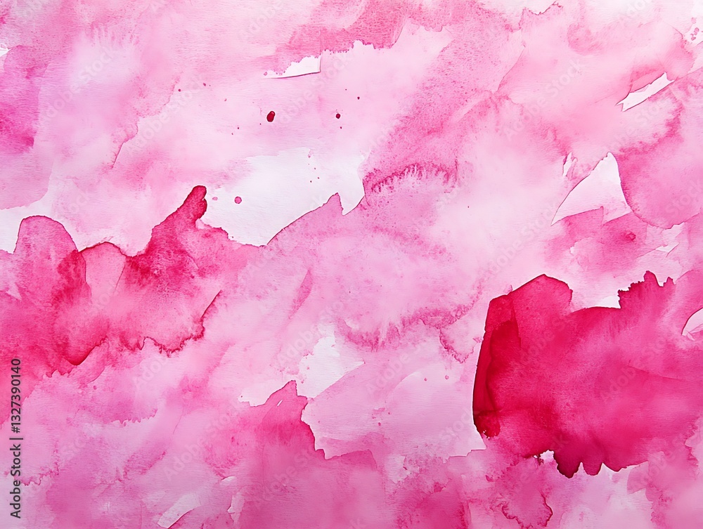 Wall mural abstract pink watercolor background with soft gradient wash effect creating a dreamy and artistic vi
