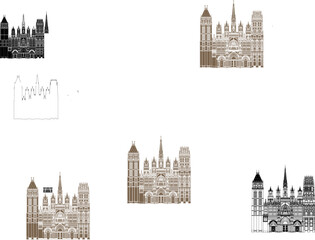 Fototapeta premium Rouen Cathedral in France