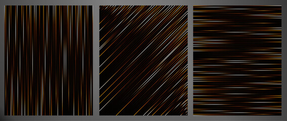 
Modern texture cover design set. Luxury dynamic line pattern. Creative premium stripe vector background for business catalog,corporate, brochure cover template, notebook, invite with black color 