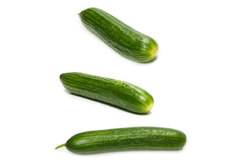 Cucumber isolated on white background.