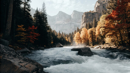 smock with mountain ai generated Image