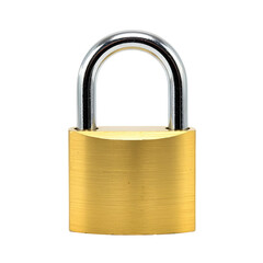 padlock isolated on transparent background