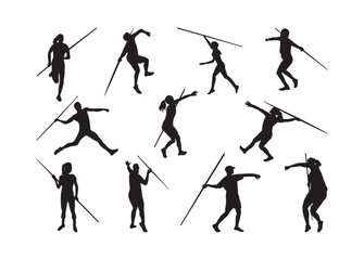 Obraz premium Javelin, Javelin bundle, Javelin clipart, Javelin silhouette. 