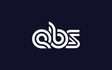 Obraz premium EBS Creative Unique Modern Letter Logo Design. Stylized logo featuring a unique letter design, presenting abstract minimalist aesthetics and modern appeal.