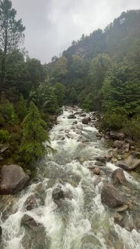 river in the mountains