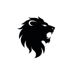 lion head logo design template
