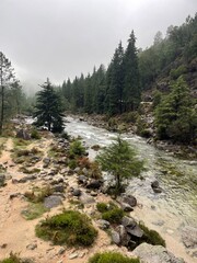 river in the mountains