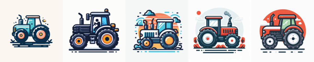 Vector of a tractor.