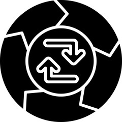 Circular Economy Icon Vector Element