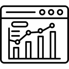 Statistics Icon Vector Element