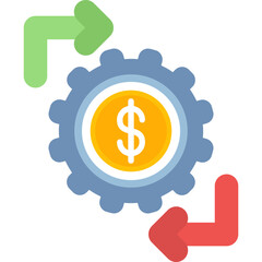 Cash Flow Icon Vector Element