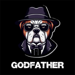 Illustration vector design  of Pitbull Head 