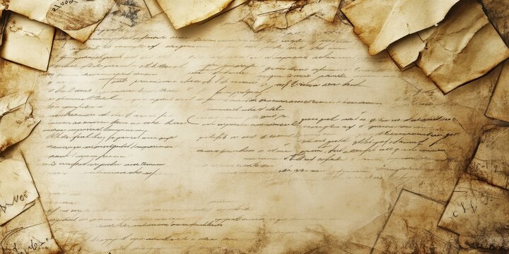 An antique parchment document covered with handwritten cursive text