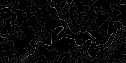 trendy modern topographic line contour map background and texture, Abstract topographic contour map concept, cartography geographic terrain pattern design.vector geographic contour map. 
