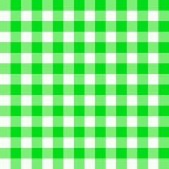 green and white plaid