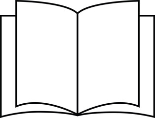 Open book isolated on white. 