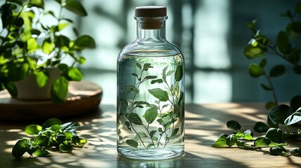 Herbal infused water bottle