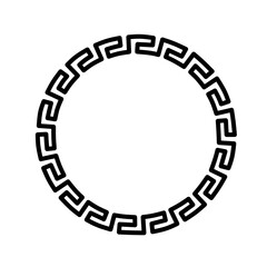 Black circle ornament pattern design