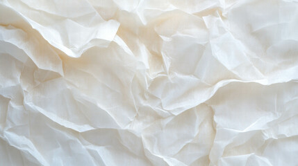 Obraz premium Abstract overlay texture of crumpled translucent wax paper for creative design and background