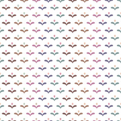 Simple seamless pattern. Minimalistic texture with small geometric floral elements. Abstract pastel background For print, package, shirts, linen, nursery