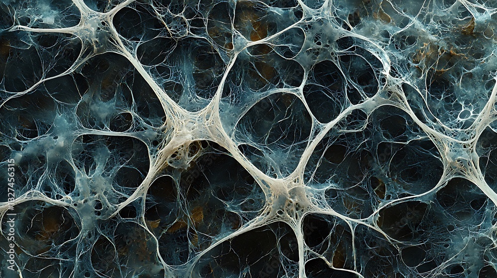 Poster intricate network abstract teal and white texture background