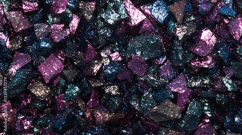 Poster iridescent fragments texture background