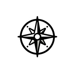 Elegant compass design symbolizing direction and exploration, navigation