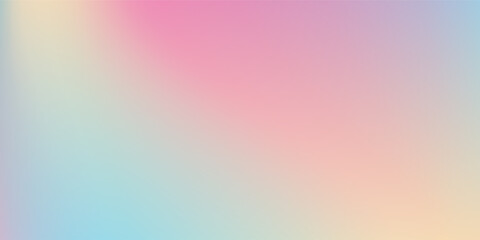 Modern pastel rainbow. Light blue  pink and yellow color vector banner. Pastel gradient sky pattern simple modern