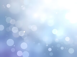 Obraz premium Abstract Bokeh Blue and White Background for Web Design, Social Media, Presentations, and Decoration.