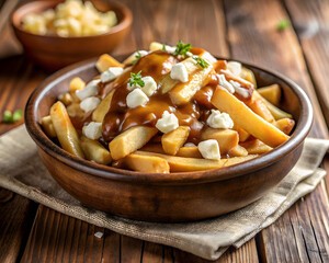 Cheese Curd Poutine with Brown Gravy 