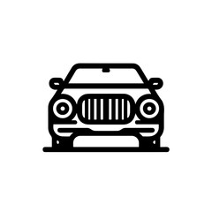 Naklejka premium Stylish car front view, sleek design and modern aesthetics