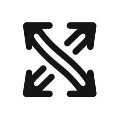 Obraz premium Directional arrows indicating expansion, growth concept
