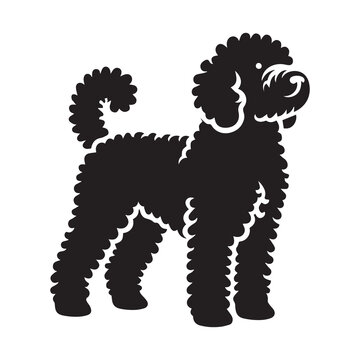 Simple Lagotto Romagnolo Vector Icon &ndash; Modern Logo & Illustration