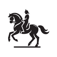 Simple Cavalry Horse Vector Icon – Modern Logo & Illustration