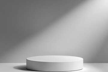 Minimalist White Podium Pedestal – 3D Product Presentation Mockup