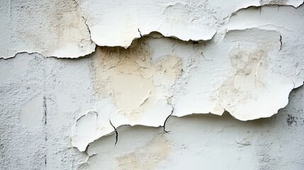 Obraz premium A close-up view of an old concrete wall texture, with a retro cream-colored cement surface. This plain, vintage-style background creates a perfect design element for showcasing or promoting products, 