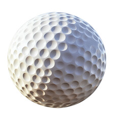  A golf ball with dimples on the surface, transparent background PNG