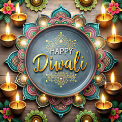 Happy diwali wishes festival of lights banner template (49)