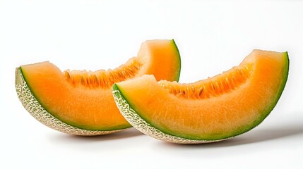 slice of japanese melons orange melon