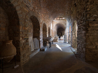Obraz premium Iassos Fish Market Museum. Open air museum with the ruins of the ancient city of Iassos. Mugla city, Turkey country
