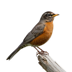 American Robin on high quality transparent background png