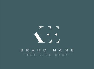 KEE abstract letter logo design. This logo is designed by three abstract letters.